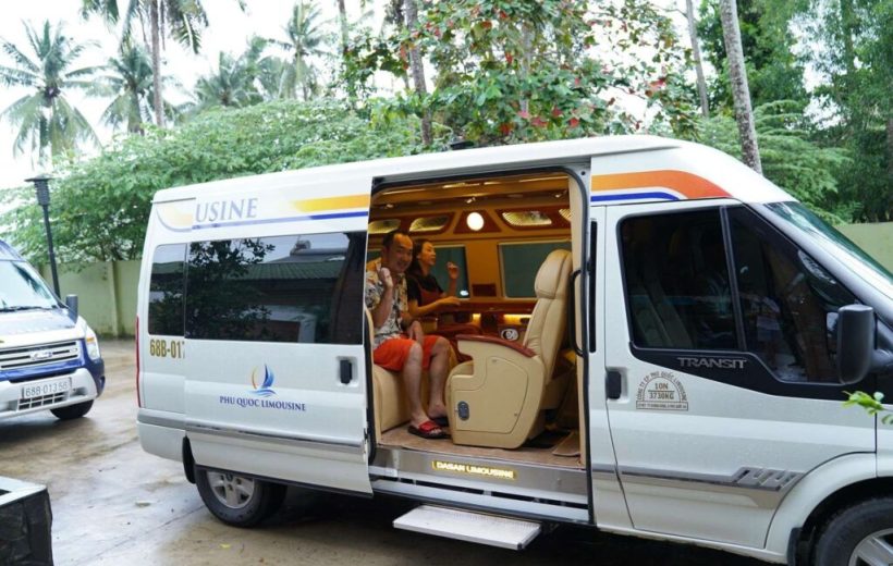 Cho thuê xe limousine Phú Quốc đón Sân Bay về Vinpearl Gành Dầu